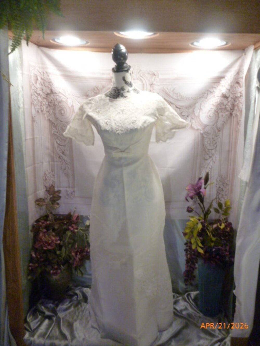 Vintage handmade wedding dress